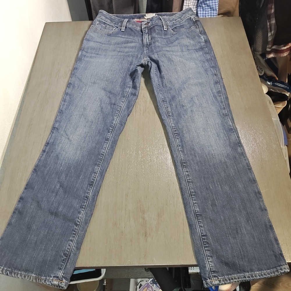 LL bean women's Flannel Lined Jeans Favorite Fit Size 6P‎
